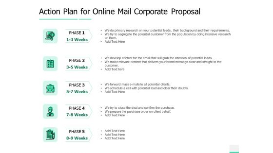 Action Plan For Online Mail Corporate Proposal Ppt Infographics Styles PDF Action Plan For Online Mail Corporate Proposal Ppt Infographics Styles PDF