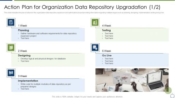 Action Plan For Organization Data Repository Upgradation Ideas PDF