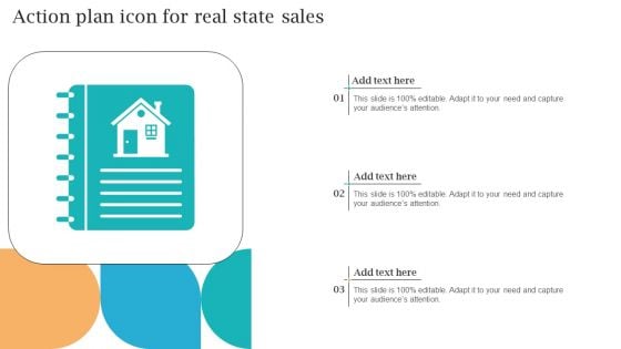 Action Plan Icon For Real State Sales Download PDF