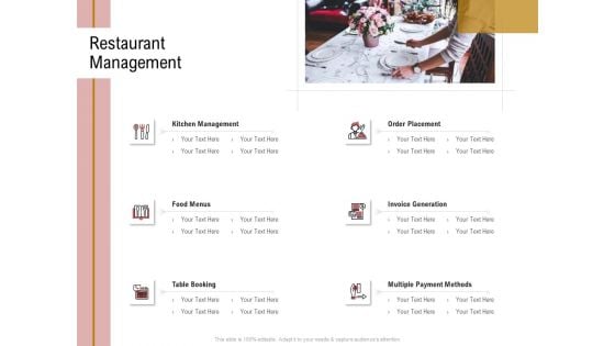 Action Plan Or Hospitality Industry Restaurant Management Sample PDF