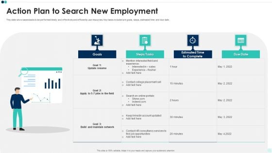 Action Plan To Search New Employment Designs PDF