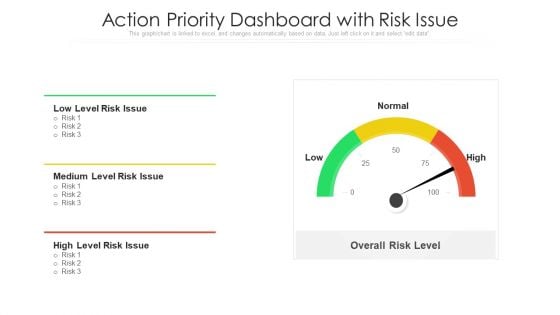 Action Priority Dashboard With Risk Issue Ppt Pictures Visuals PDF
