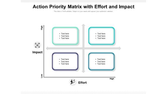 Action Priority Matrix With Effort And Impact Ppt PowerPoint Presentation Infographics Graphics Example PDF