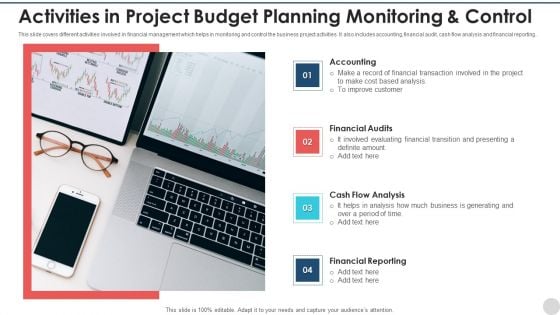 Activities In Project Budget Planning Monitoring And Control Rules PDF