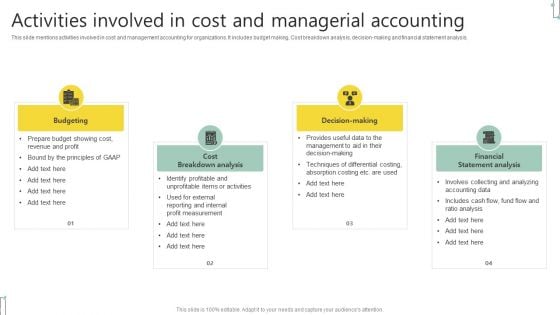 Activities Involved In Cost And Managerial Accounting Template PDF