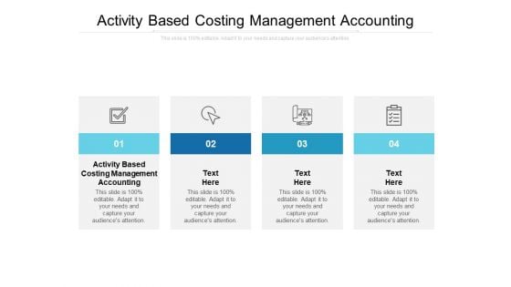 Activity Based Costing Management Accounting Ppt PowerPoint Presentation Summary Guide Cpb