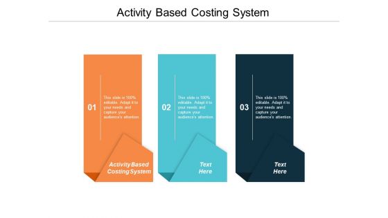 Activity Based Costing System Ppt Powerpoint Presentation Slides Files Cpb