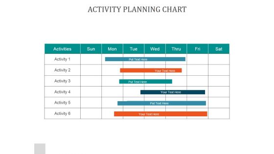 Activity Planning Chart Ppt PowerPoint Presentation Designs