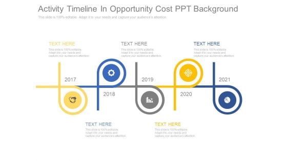 Activity Timeline In Opportunity Cost Ppt Background