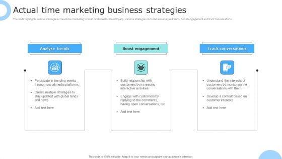 Actual Time Marketing Business Strategies Ppt PowerPoint Presentation Gallery Brochure PDF Actual Time Marketing Business Strategies Ppt PowerPoint Presentation Gallery Brochure PDF