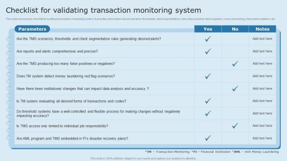 Actual Time Transaction Monitoring Software And Strategies Checklist For Validating Transaction Monitoring System Topics PDF Actual Time Transaction Monitoring Software And Strategies Checklist For Validating Transaction Monitoring System Topics PDF