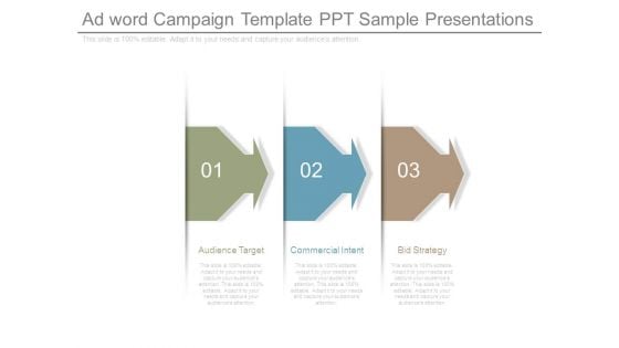 Ad Word Campaign Template Ppt Sample Presentations