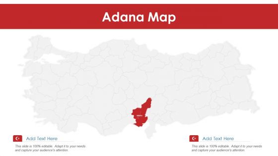 Adana Map PowerPoint Presentation PPT Template PDF