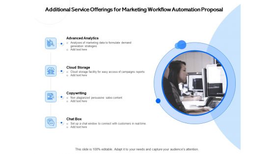 Additional Service Offerings For Marketing Workflow Automation Proposal Ppt PowerPoint Presentation Show Summary PDF