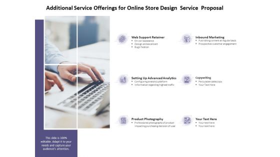 Additional Service Offerings For Online Store Design Service Proposal Ppt PowerPoint Presentation Slides Examples