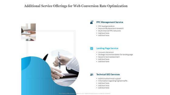 Additional Service Offerings For Web Conversion Rate Optimization Ppt PowerPoint Presentation Styles Maker PDF