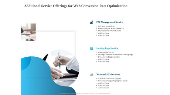 Additional Service Offerings For Web Conversion Rate Optimization Ppt PowerPoint Presentation Styles Maker PDF Additional Service Offerings For Web Conversion Rate Optimization Ppt PowerPoint Presentation Styles Maker PDF