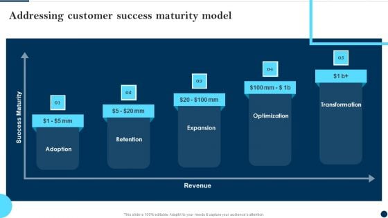 Addressing Customer Success Maturity Model Client Success Best Practices Guide Infographics PDF