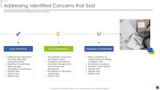 Addressing Identified Concerns That Exist Introduction PDF Addressing Identified Concerns That Exist Introduction PDF