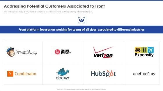 Addressing Potential Customers Associated To Front Infographics PDF Addressing Potential Customers Associated To Front Infographics PDF