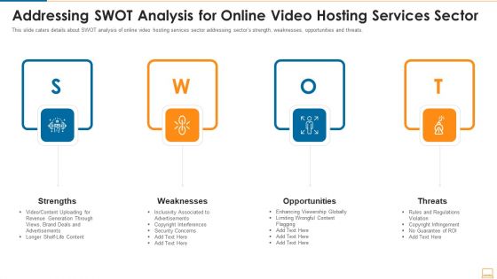 Addressing SWOT Analysis For Online Video Hosting Services Sector Structure PDF