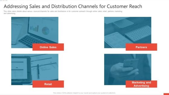 Addressing Sales And Distribution Channels For Customer Reach Topics PDF