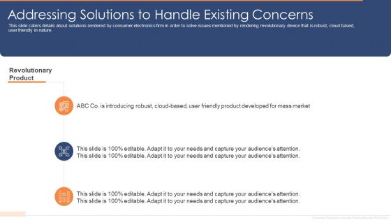 Addressing Solutions To Handle Existing Concerns Ppt Styles Examples PDF