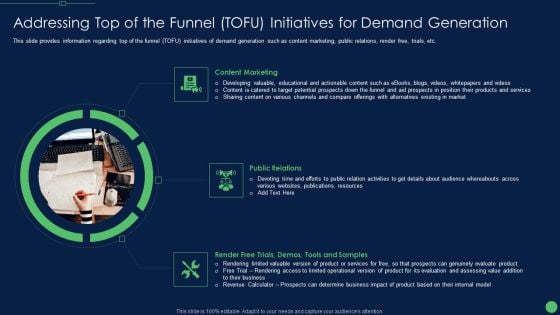 Addressing Top Of The Funnel TOFU Initiatives For Demand Generation Structure PDF