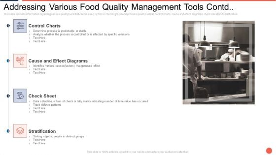 Addressing Various Food Quality Management Tools Contd Assuring Food Quality And Hygiene Introduction PDF