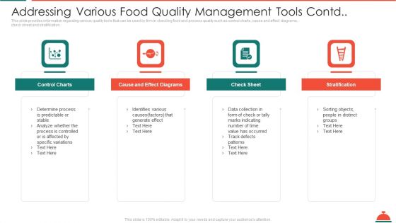 Addressing Various Food Quality Management Tools Contd Increased Superiority For Food Products Rules PDF