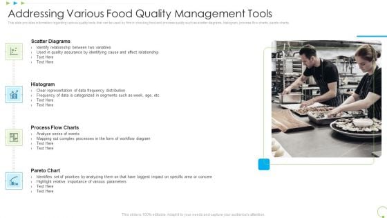 Addressing Various Food Quality Management Tools Uplift Food Production Company Quality Standards Microsoft PDF