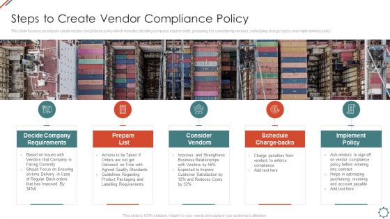 Administering Logistics Activities In SCM Steps To Create Vendor Compliance Policy Microsoft PDF