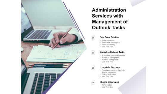 Administration Services With Management Of Outlook Tasks Ppt PowerPoint Presentation Show Examples