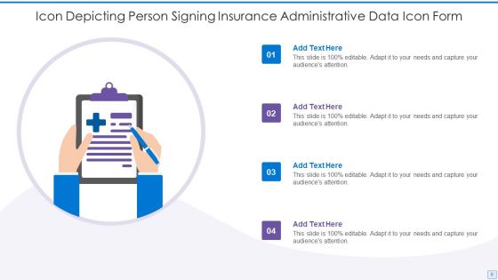 Administrative Data Icon Ppt PowerPoint Presentation Complete With Slides