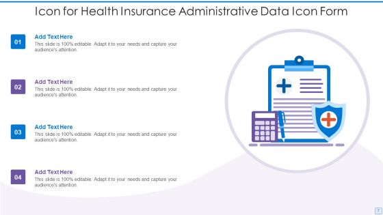 Administrative Data Icon Ppt PowerPoint Presentation Complete With Slides