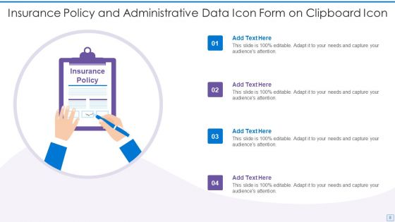 Administrative Data Icon Ppt PowerPoint Presentation Complete With Slides