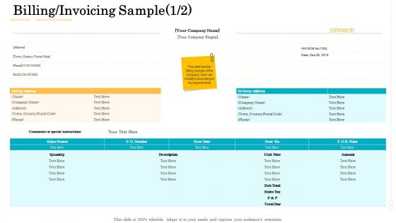 Administrative Regulation Billing Invoicing Sample Ppt PowerPoint Presentation Professional Outline PDF