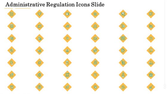 Administrative Regulation Icons Slide Ppt PowerPoint Presentation Icon Example File PDF