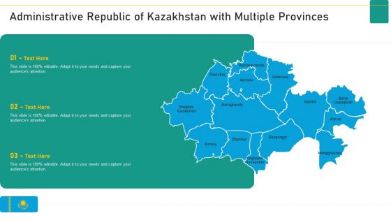 Administrative Republic Of Kazakhstan With Multiple Provinces Diagrams PDF