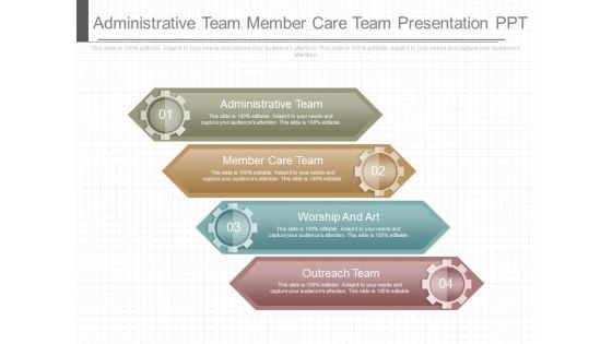 Administrative Team Member Care Team Presentation Ppt