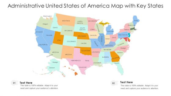 Administrative United States Of America Map With Key States Ppt PowerPoint Presentation Gallery Icon PDF Administrative United States Of America Map With Key States Ppt PowerPoint Presentation Gallery Icon PDF