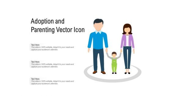 Adoption And Parenting Vector Icon Ppt PowerPoint Presentation Pictures Example File PDF