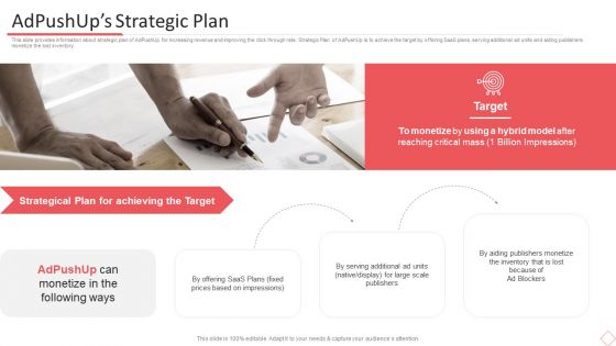 Adpushup Seed Funding Adpushups Strategic Plan Ppt Infographic Template Slide Portrait PDF