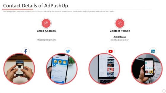 Adpushup Seed Funding Contact Details Of Adpushup Ppt Portfolio Picture PDF