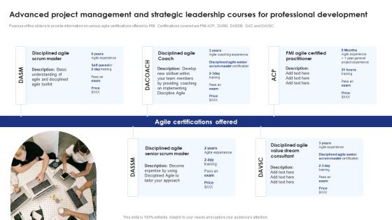 Advanced Project Management And Strategic Leadership Courses For Professional Development Pictures PDF