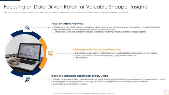 Advancement Of Retail Store In Future Focusing On Data Driven Retail For Valuable Shopper Insights Template PDF