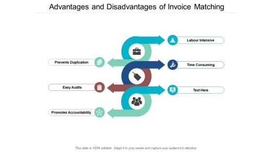 Advantages And Disadvantages Of Invoice Matching Ppt Powerpoint Presentation Gallery Ideas