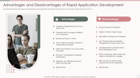 Advantages And Disadvantages Of Rapid Application Development Template PDF Advantages And Disadvantages Of Rapid Application Development Template PDF