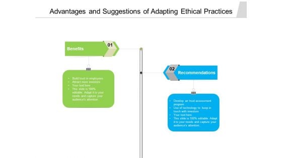 Advantages And Suggestions Of Adapting Ethical Practices Ppt PowerPoint Presentation File Background Designs PDF Advantages And Suggestions Of Adapting Ethical Practices Ppt PowerPoint Presentation File Background Designs PDF