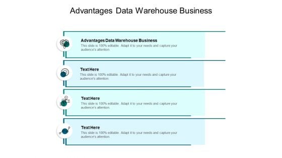 Advantages Data Warehouse Business Ppt PowerPoint Presentation File Background Images Cpb Pdf